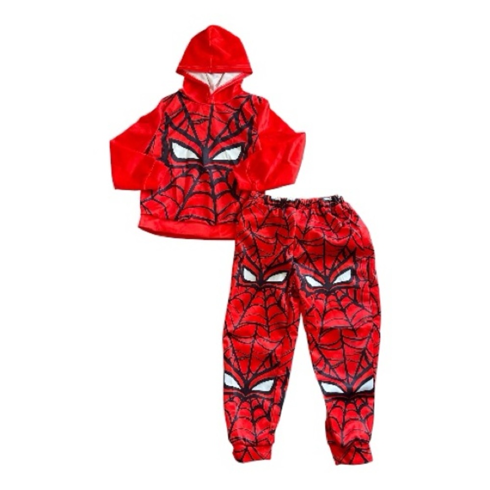 Boys Spiderman Matching Hoodie and Pants Set.